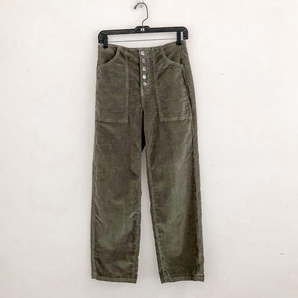 Veronica Beard Dark Green Flare Jeans - Picture 3 of 9